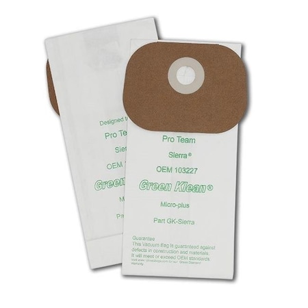 Green Klean Green Klean GK-Sierra Pro Team Sierra & Lil Hummer II Replacement Vacuum Bags - 10 per Case - Case of 10 GK-Sierra